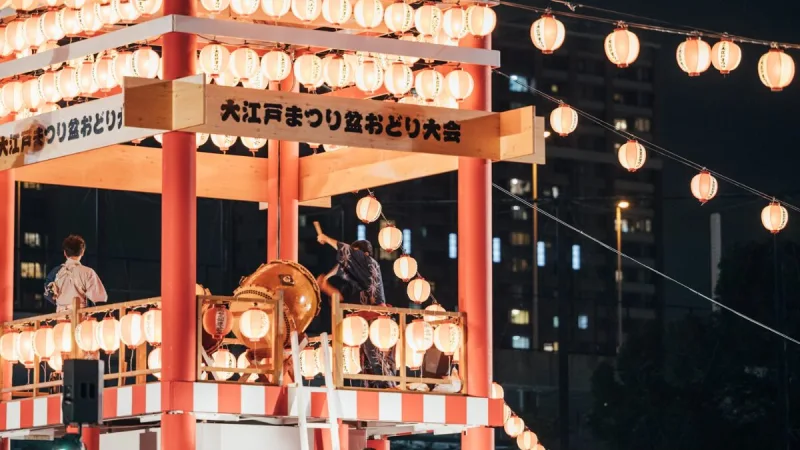 日本の地方の伝統音楽盆踊り