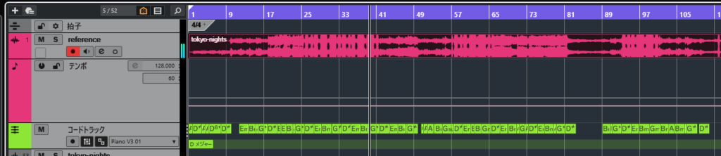 Suno出力MP3ファイルをCuabse読み込み